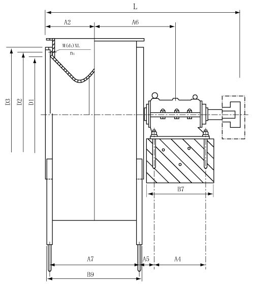 f4-72C式風(fēng)機(jī)8_12安裝尺寸圖